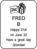 Standard Family Announcement