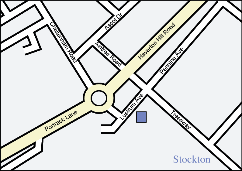 map of Stockton store